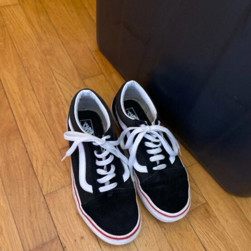 Vans sneakers unisex size 38 suede like new black and white