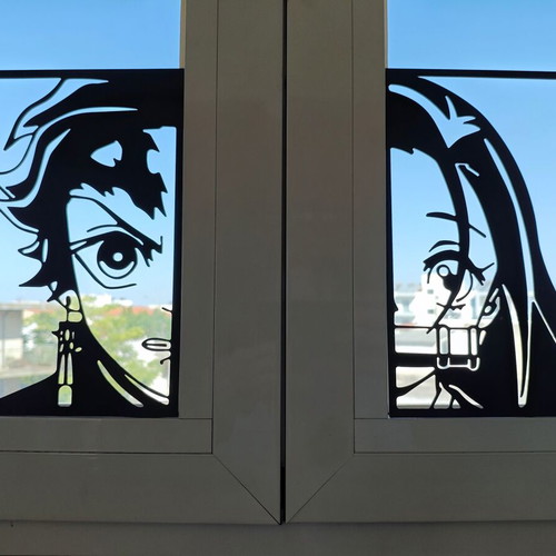 3D Printed Tanjiro & Nezuko Portrait Demon Slayer new