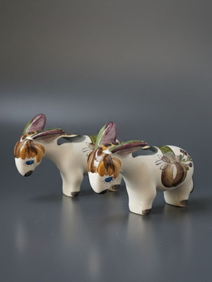 Vintage Sad Donkey ZiK Konakovo USSR faience set like new