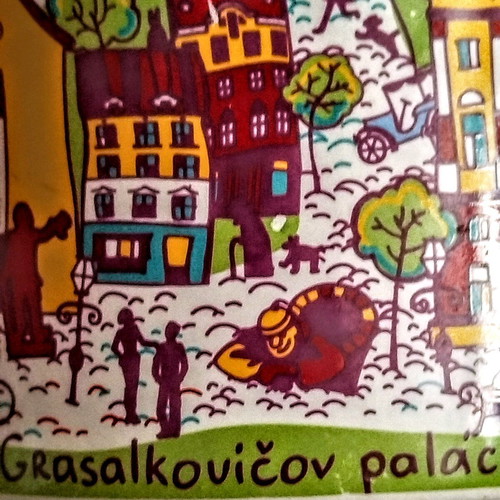 Collectible mug with Bratislava view like new