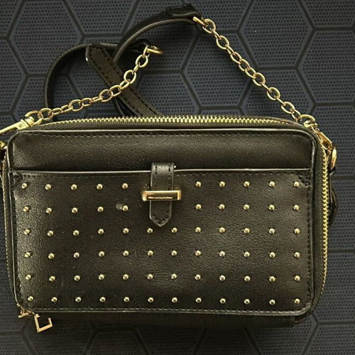 Bag with chain strap like new, black