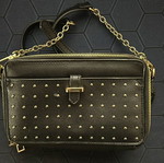 Bag with chain strap like new, black