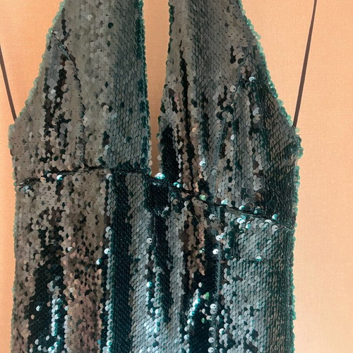 Zara sequined dress new, emerald, size XS