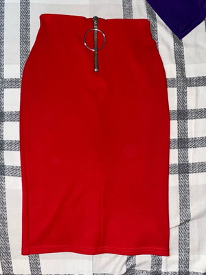 MIDI pencil red skirt small like new