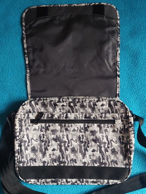 Polo Χιαστί Τσάντα Καινούργια Camo Zebra Print Μαύρο Γκρι