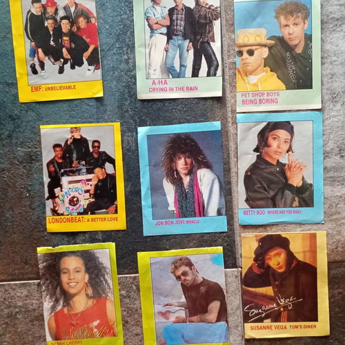 Collectible Music Identities Set of 9 from KATERINA Magazine 1990-1991, like new