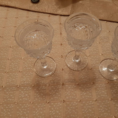Liqueur glasses set of 3 crystal vintage, new