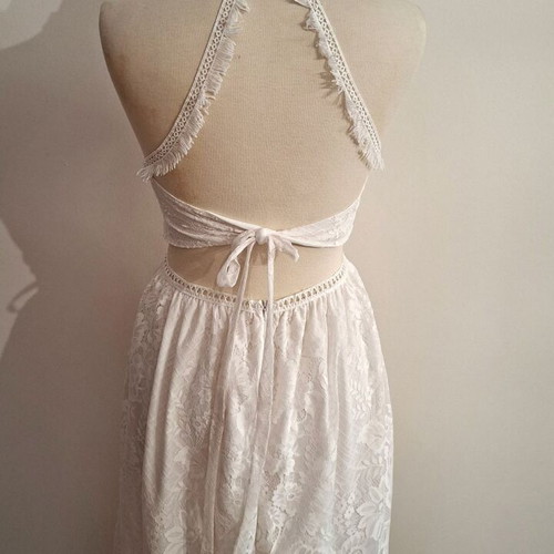 Shein dress white Small new