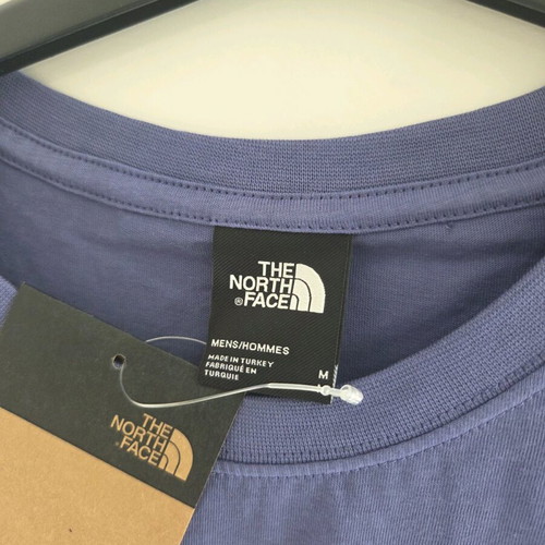 The North Face T-shirt, blue, size M, 100% cotton