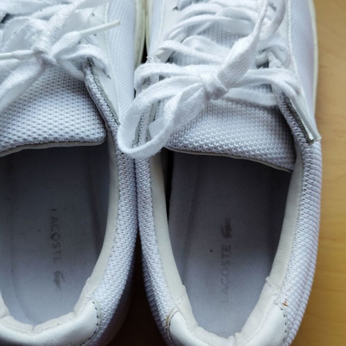 Lacoste men's sports sneakers used, size 42, white