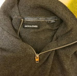 Half-Zip Pullover Jack & Jones γκρι, μέγεθος Large, σαν καινούργιο