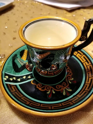 Vintage coffee cups like new, set of 4, ceramic porcelain