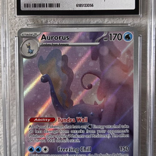 Aurorus CGC Gem Mint 10 Perfect Order Pokemon Card
