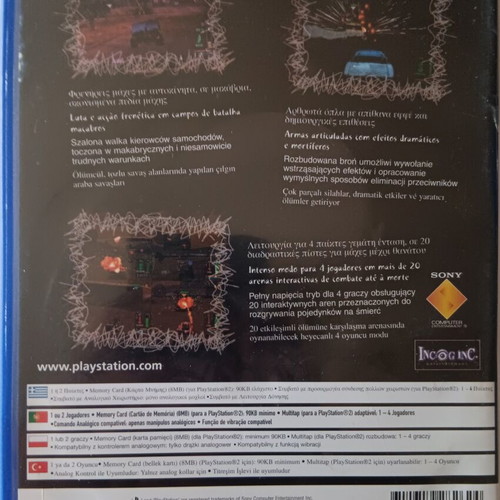 Twisted Metal Black PS2 game used with manual
