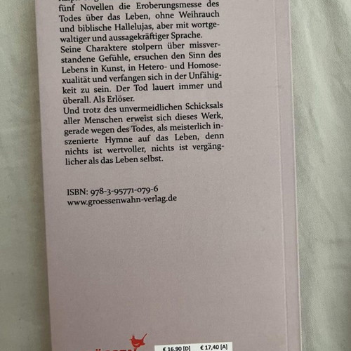 Die männliche Unreife des Todes Ralph Roger Glöckler new