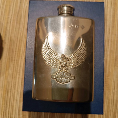 Harley Davidson tin flask new