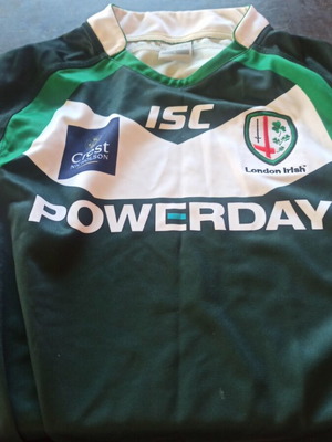 London Irish rugby shirt used, size L 2013-2014