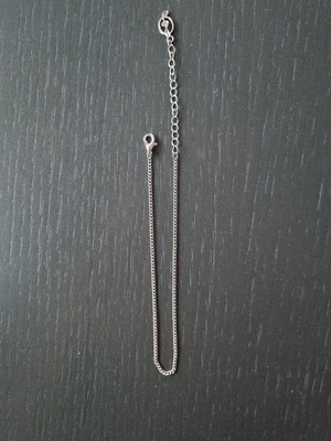 Anklet new, silver color