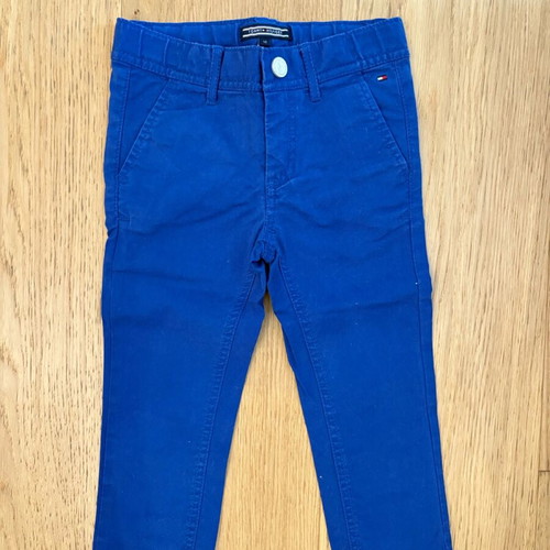 Tommy Hilfiger cotton pants bright blue size 18 months like new
