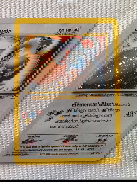Lugia Pokemon card set (neo Genesis) Holo rare