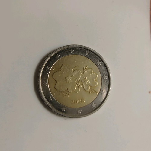 Νόμισμα των 2 ευρώ Φινλανδίας 2008 μεταχειρισμένο, σπάνιο