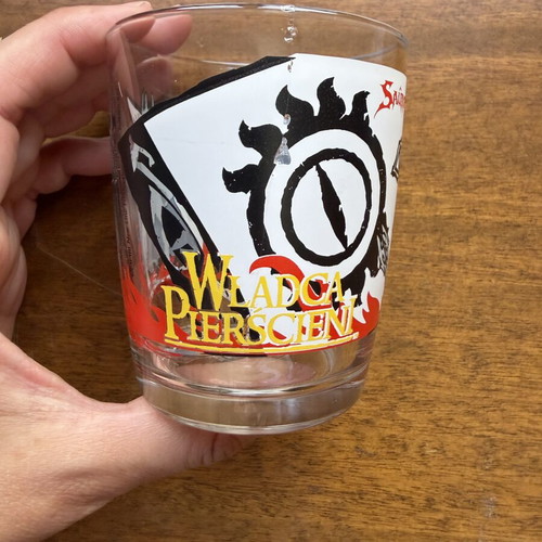 Nutella The Lord of the Rings Sauron glass used, 2003 collectible