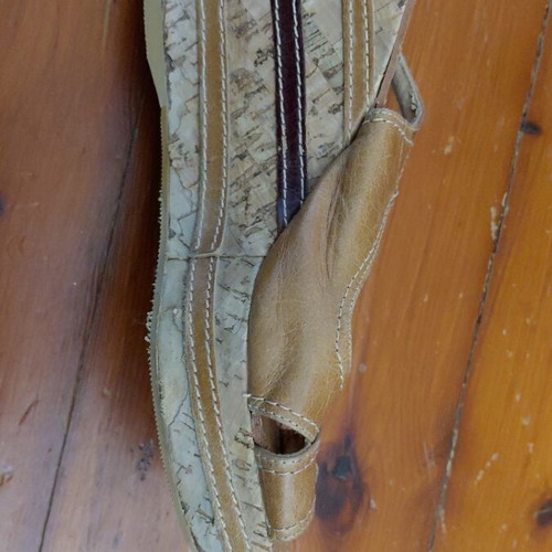 S.Piero shoes wedge sandals used, brown, size 39