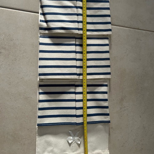 Hanging Storage Organizer with 6 Pockets, New Linen-Cotton Fabric