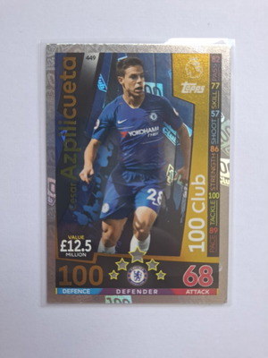 Topps Match Attax Premier League 2018-19 Cesar Azpilicueta 100 Club card new
