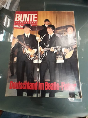 Beatles cover magazine Bunte used, 1960s edition
