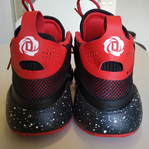 Adidas Basketball D-Rose 773 athletic shoes used, size 40, red-black
