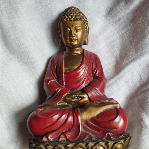 Buddha decorative statue or bookend new, resin or polyresin