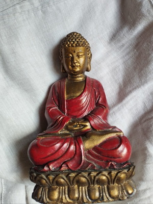 Buddha decorative statue or bookend new, resin or polyresin
