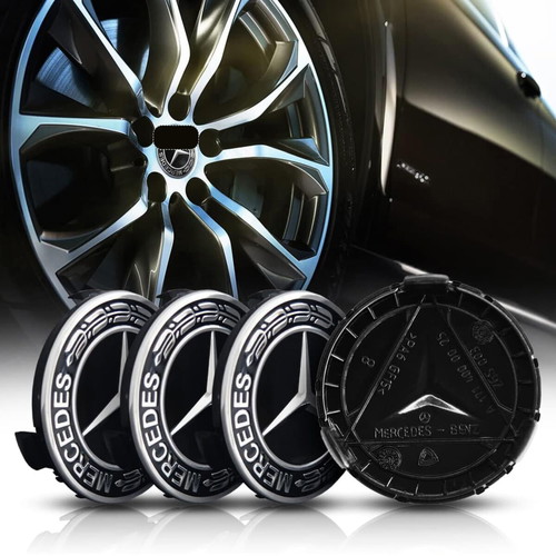 Κεντρικά καπάκια ζαντών Mercedes-Benz σετ 4 τεμάχια 75 χλστ. σαν καινούργια