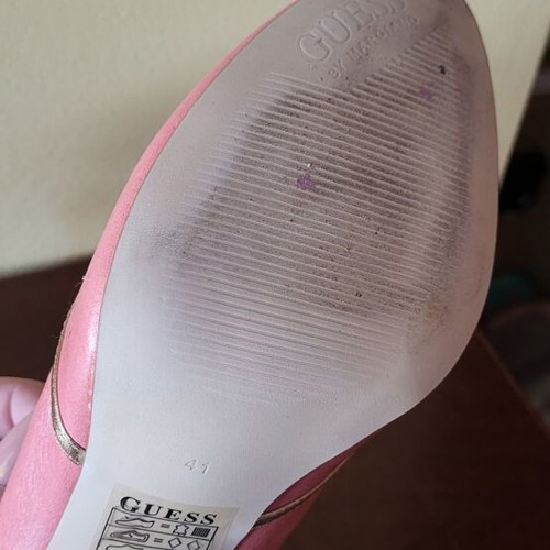 Guess Peep Toe Heels Size 41 New Coral