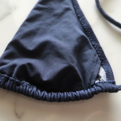 Bikini Top XS/S Blue with Unique Details made to order