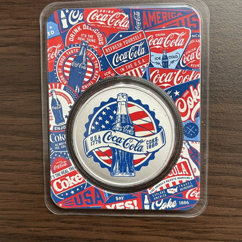 Coca-Cola silver commemorative coin, limited edition 10000