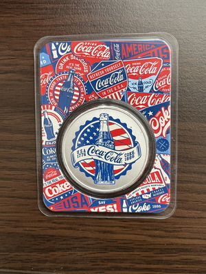 Coca-Cola silver commemorative coin, limited edition 10000