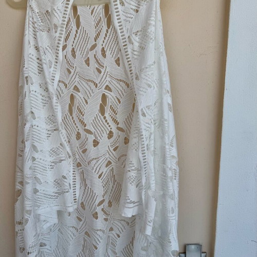 White lace beach kaftan Pink Woman like new, size M