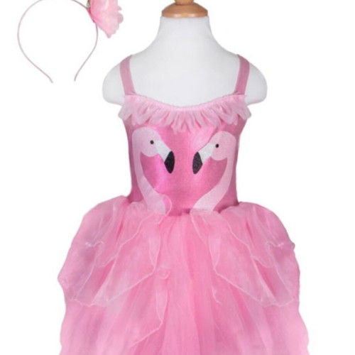 Flamingo Costume like new, size 5-6 years, pink