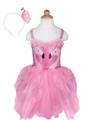 Flamingo Costume like new, size 5-6 years, pink