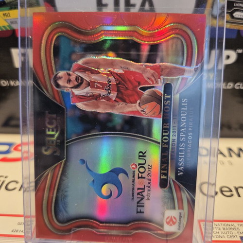 Panini Select Vassilis Spanoulis Final Four Host Red Prizm card, numbered 67/99