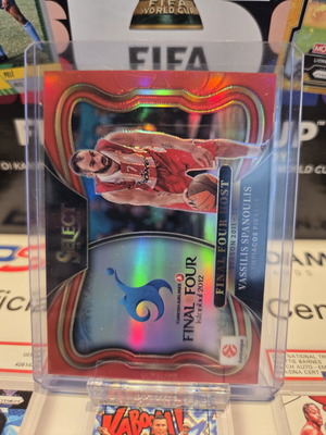 Panini Select Vassilis Spanoulis Final Four Host Red Prizm card, numbered 67/99