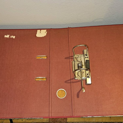 A4 binders used, Leitz and Skag, hard cover, set of 2