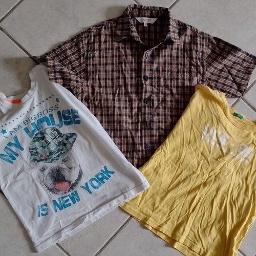 Boys' clothing pack 6-7 years like new, Esprit shirt and two t-shirts