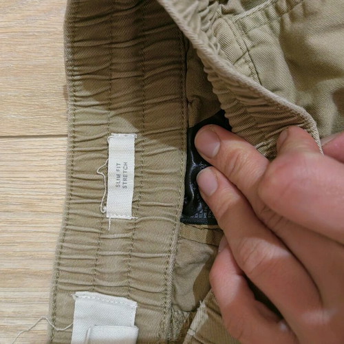 Ανδρικό παντελόνι XS H&M μεταχειρισμένο, μπεζ με μικρή ατέλεια