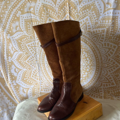Riding boots used, tan color, size 40