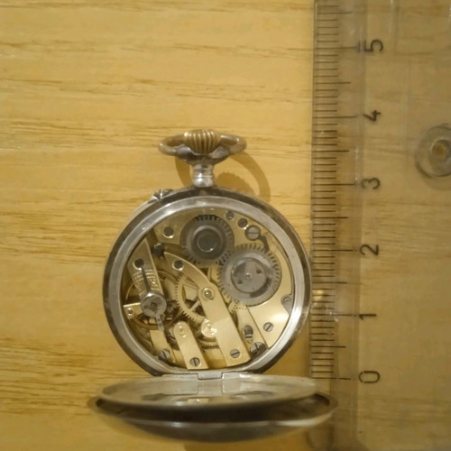 Vintage women's pocket watch silver 800 used, needs repair