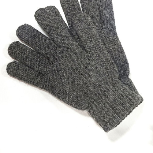 Knitted gloves grey like new unisex