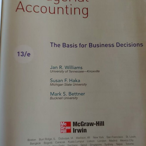 Financial & Managerial Accounting like new, International Edition